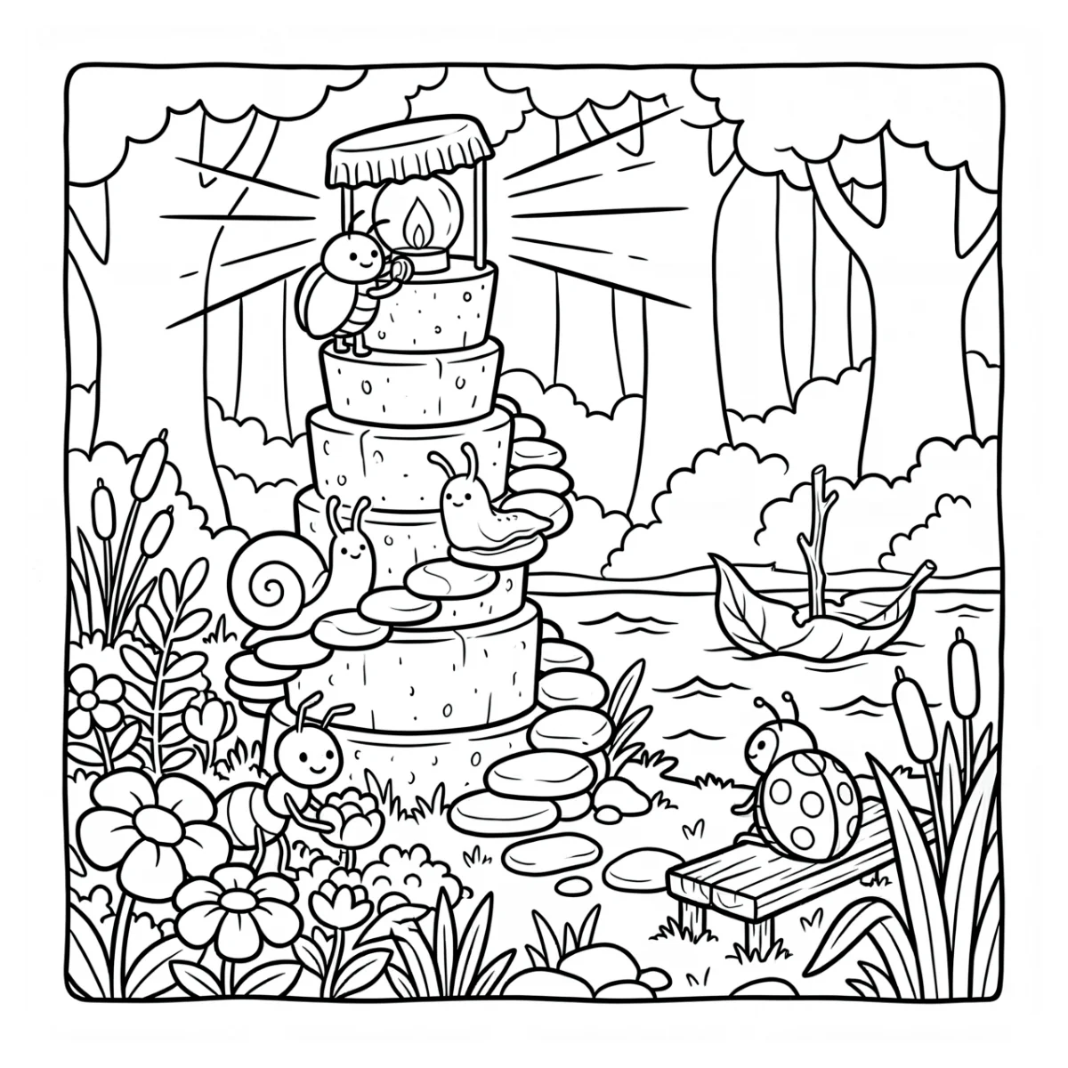 Coloring page from Slugs N Bugs