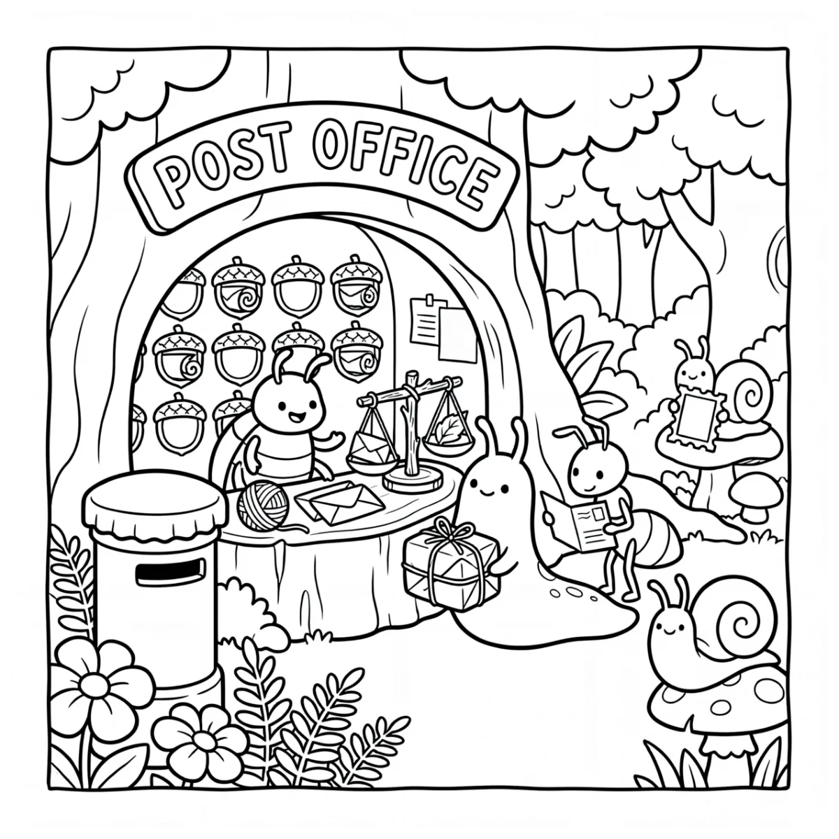 Coloring page from Slugs N Bugs